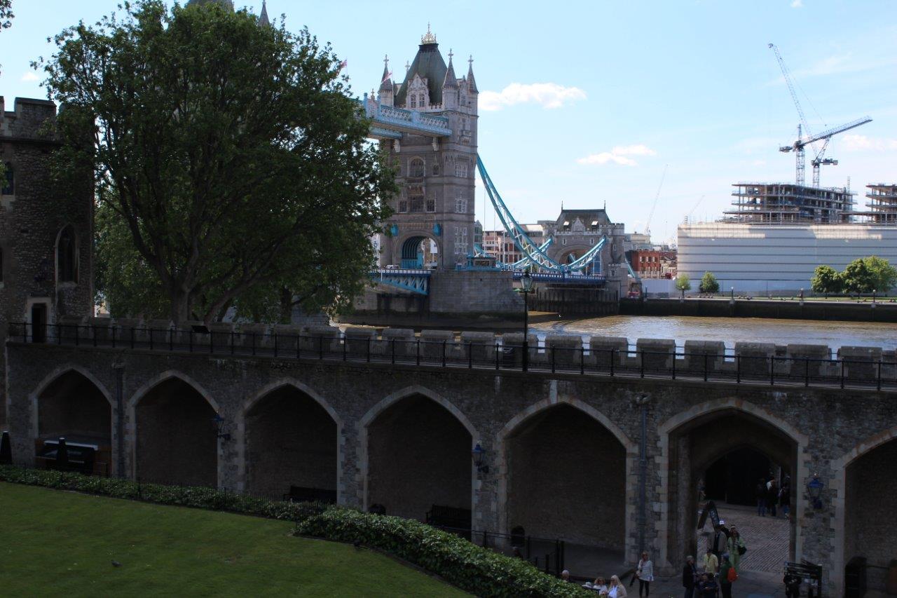 View of The Tower Bridge from The Tower of London