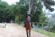 Donna Riding Celtic Warrior at Hippikos