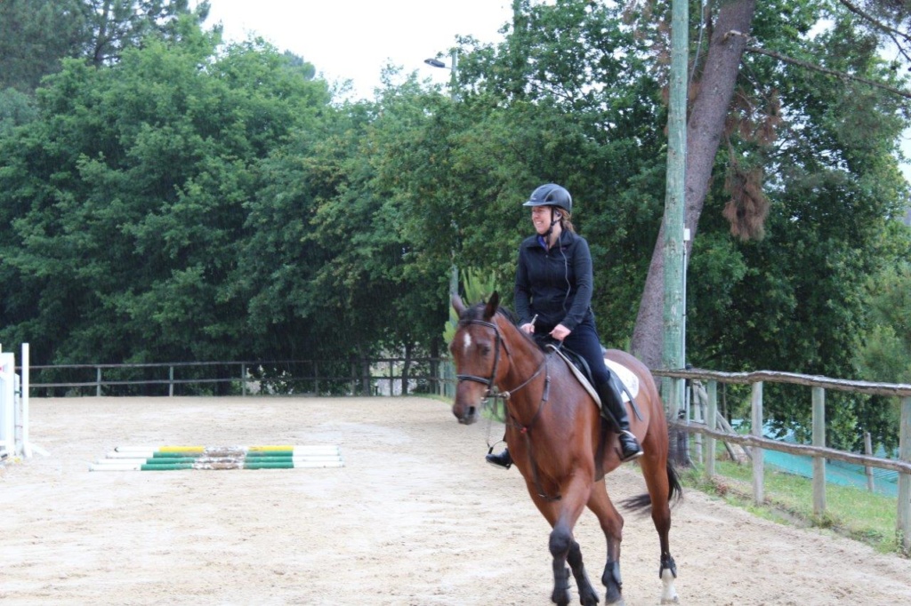 Donna Riding Celtic Warrior at Hippikos