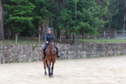 Donna Riding Celtic Warrior at Hippikos