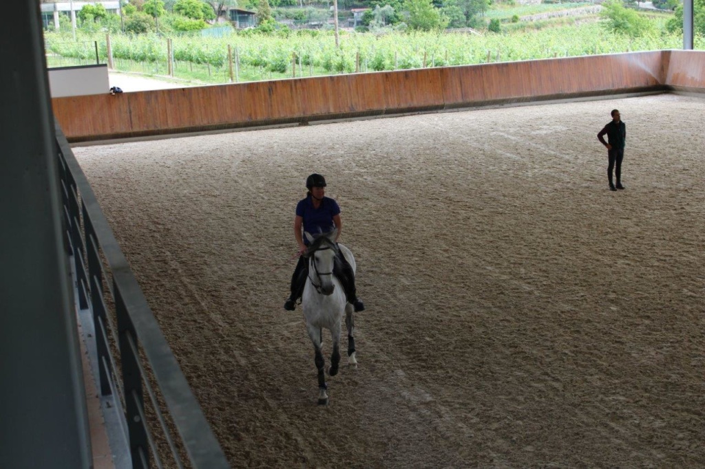 Donna Riding Venturoso at Hippikos